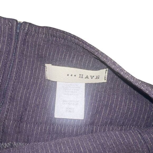 Size Small Have Gray- Purple Classy Pin Striped Sexy Fitted Pencil Skirt Work - Picture 3 of 3